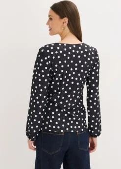 Sale Camiseta de manga larga de punto estructurado Mujer Camisetas