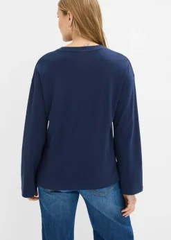 Camiseta de manga larga de algodón pesado Mujer Camisetas