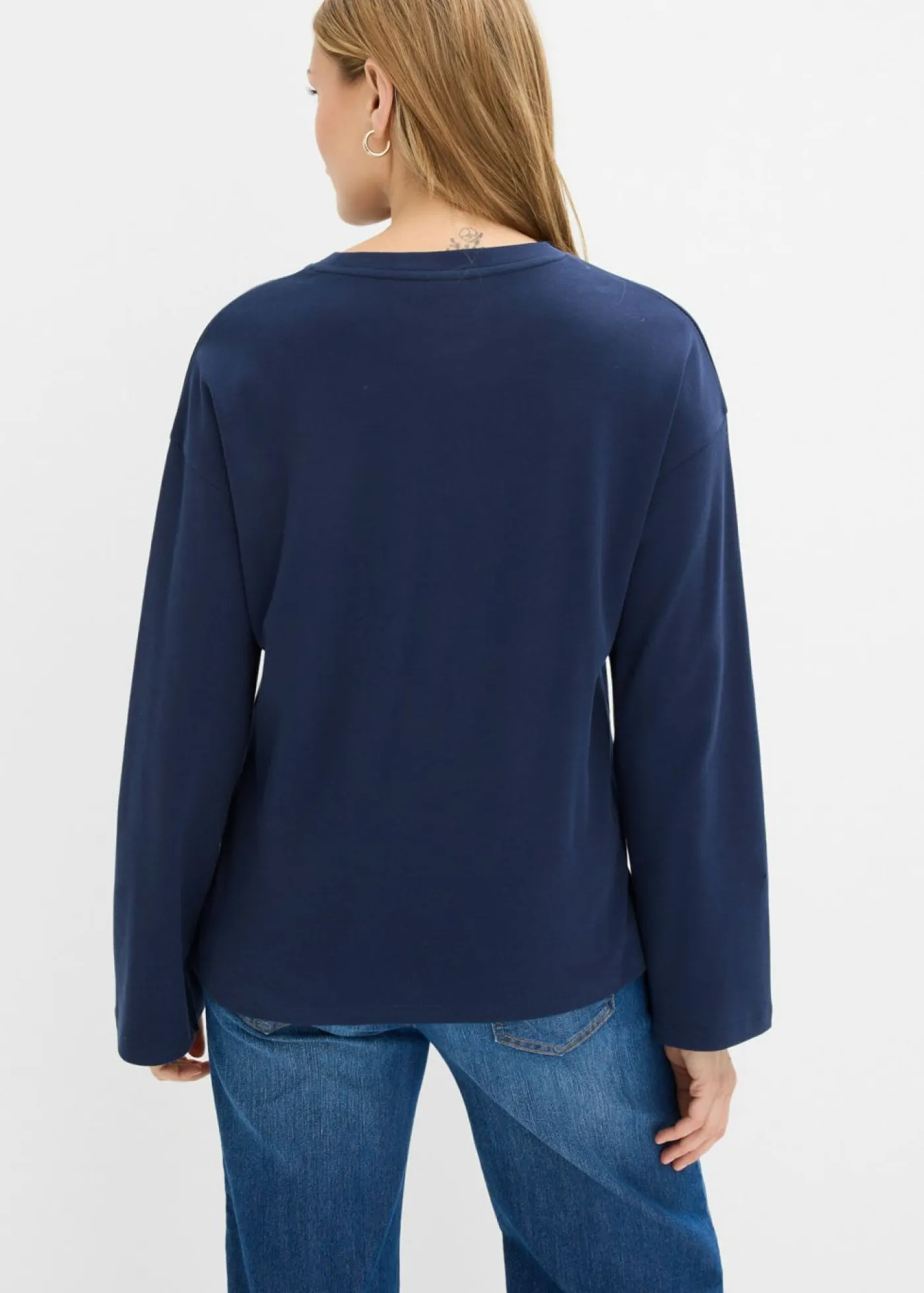 Camiseta de manga larga de algodón pesado Mujer Camisetas
