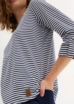 Discount Camiseta de manga larga de algodón puro Mujer Camisetas|Novedades