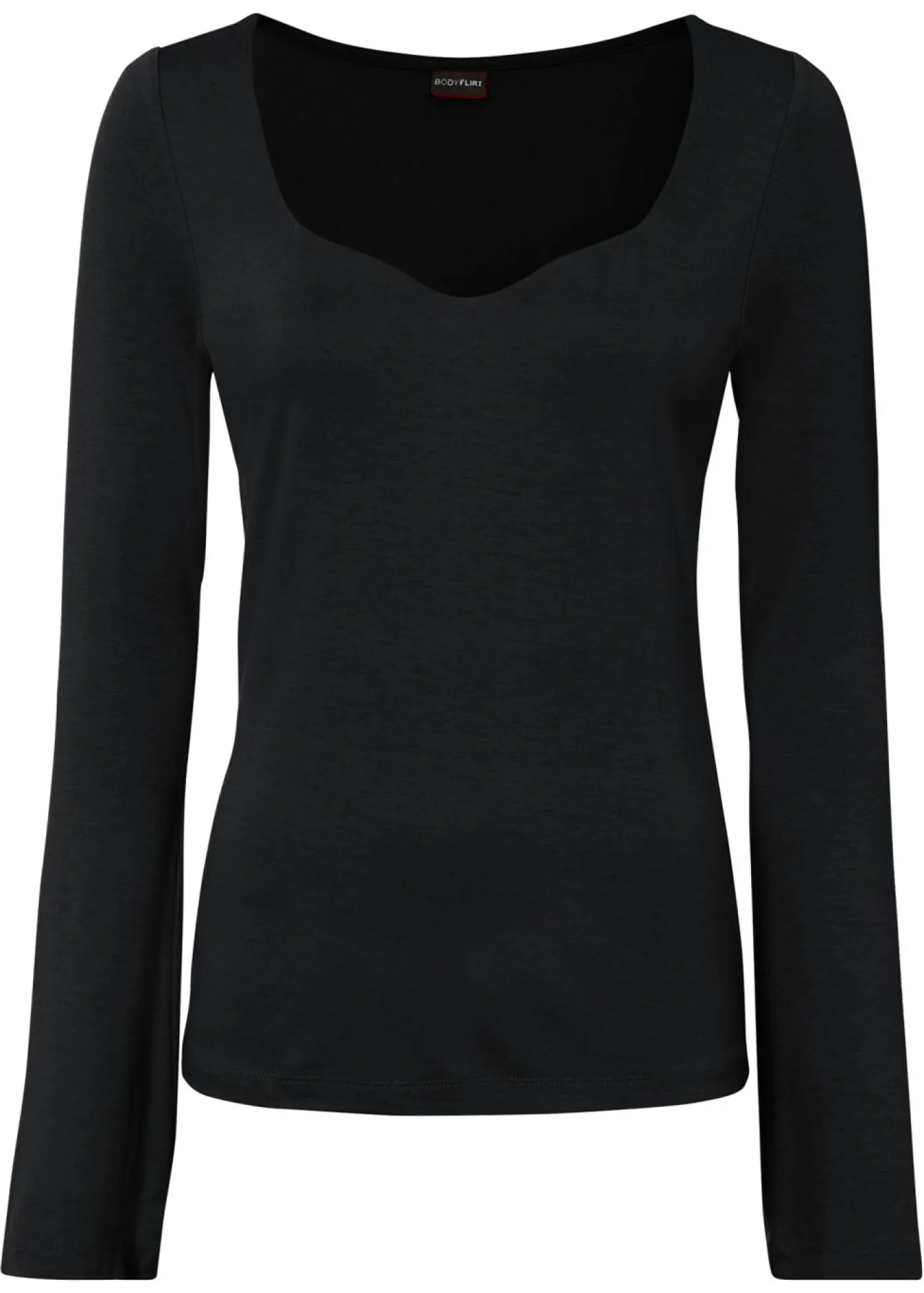 Camiseta de manga larga de mezcla de viscosa Mujer Camisetas