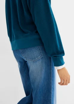 Camiseta de manga larga de felpa Mujer Básicos|Camisetas