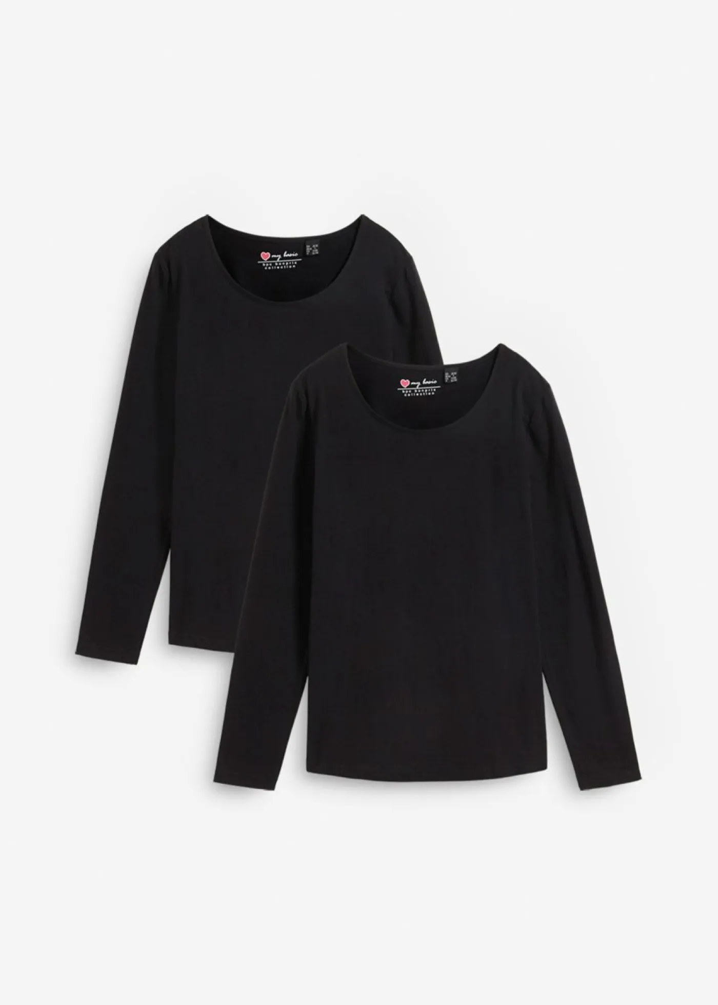 Online Camiseta de manga larga (2 unidades) Mujer Básicos|Camisetas