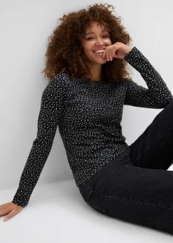 Camiseta de manga larga (2 unidades) de mezcla de algodón y elastano Mujer Básicos|Camisetas