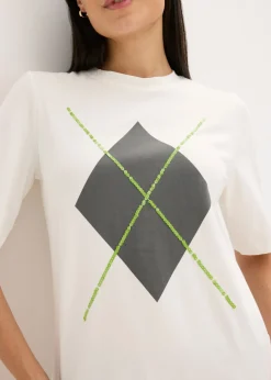 Sale Camiseta de media manga con lentejuelas y estampado Mujer Camisetas