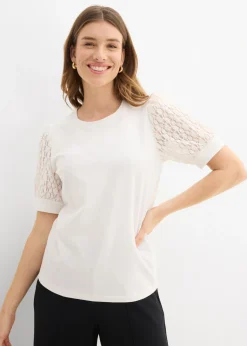Clearance Camiseta de mezcla de algodón Mujer Camisetas|Novedades