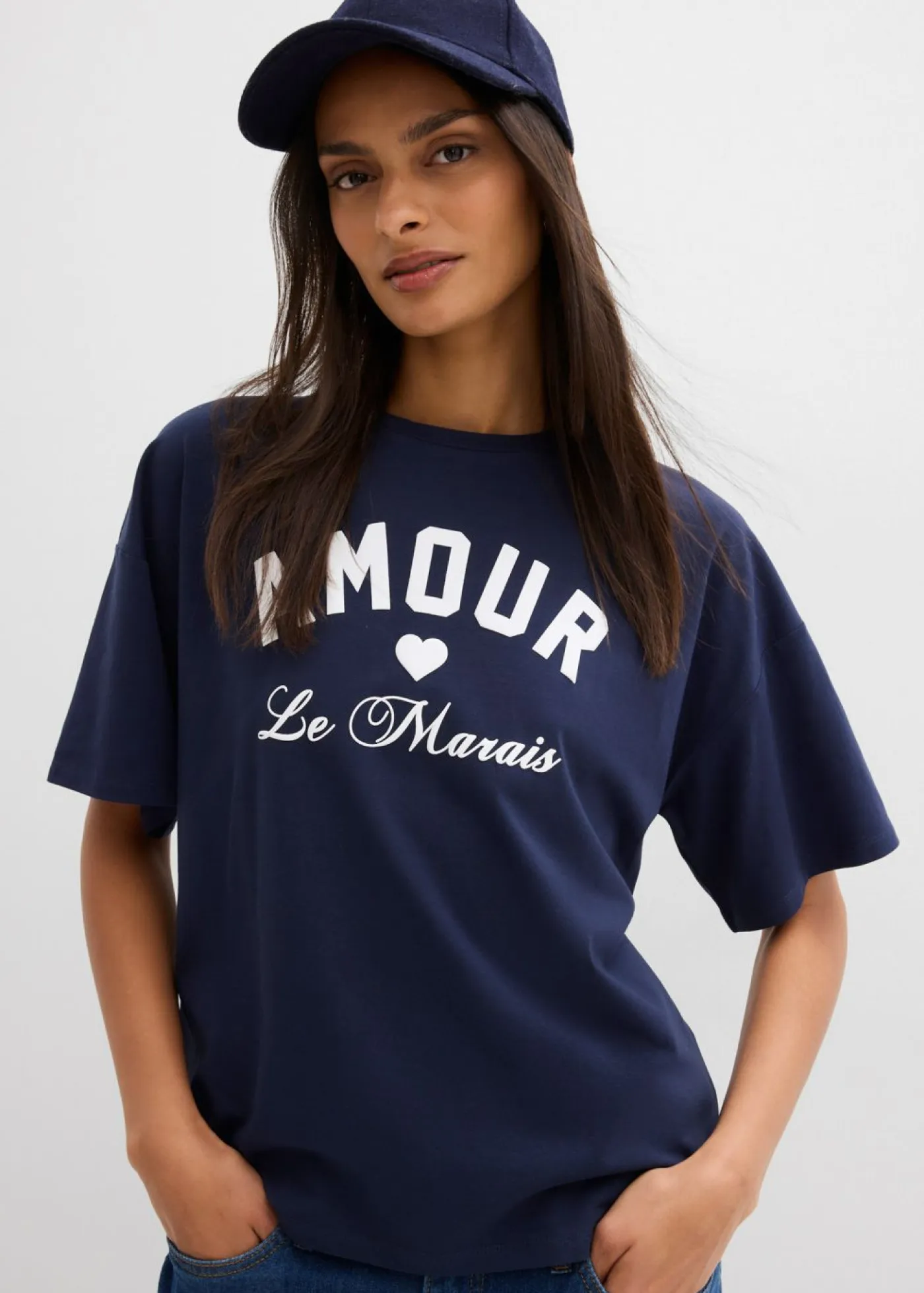 Online Camiseta de mezcla de algodón elástico Mujer Camisetas
