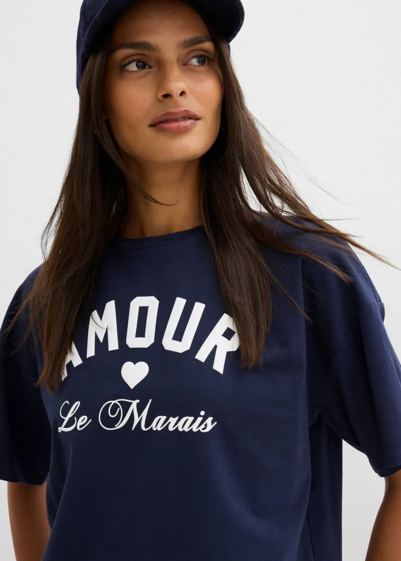 Online Camiseta de mezcla de algodón elástico Mujer Camisetas