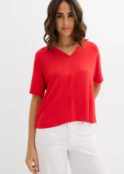 New Camiseta de mezcla de viscosa Mujer Camisetas