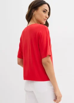 New Camiseta de mezcla de viscosa Mujer Camisetas