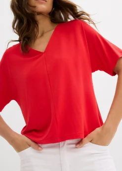 New Camiseta de mezcla de viscosa Mujer Camisetas