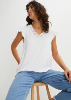 Hot Camiseta de mezcla de viscosa Mujer Camisetas