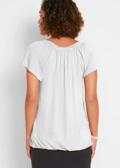 Camiseta de mezcla de viscosa Mujer Camisetas|Novedades