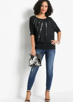 Discount Camiseta de mezcla de viscosa fluida Mujer Camisetas