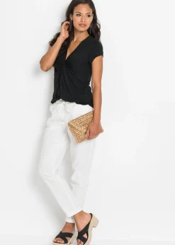 Clearance Camiseta de mezcla de viscosa Mujer Camisetas|Novedades