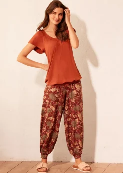 Online Camiseta de mezcla de viscosa Mujer Camisetas|Novedades