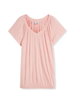 Online Camiseta de mezcla de viscosa Mujer Camisetas|Novedades