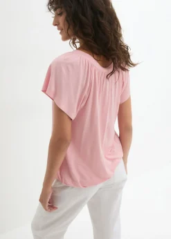 Online Camiseta de mezcla de viscosa Mujer Camisetas|Novedades