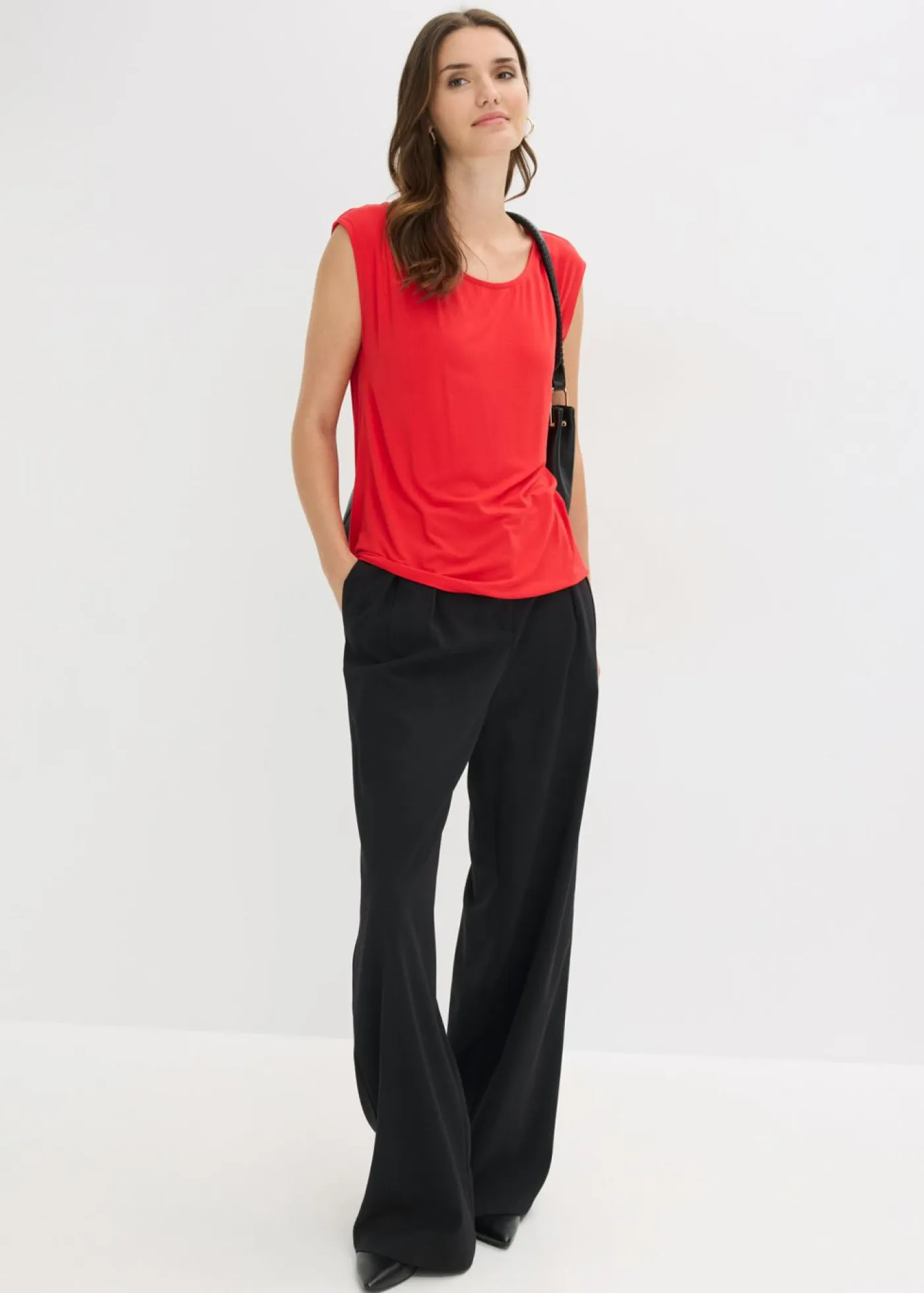 Clearance Camiseta de mezcla de viscosa Mujer Camisetas|Novedades