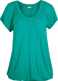New Camiseta de mezcla de viscosa Mujer Camisetas|Novedades