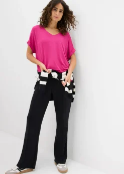 Sale Camiseta de mezcla de viscosa fluida Mujer Camisetas