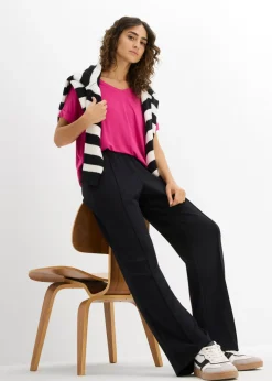 Sale Camiseta de mezcla de viscosa fluida Mujer Camisetas