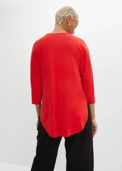 Outlet Camiseta de mezcla de viscosa fluida Mujer Camisetas|Novedades