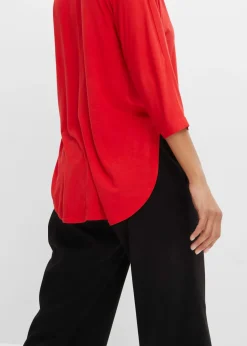 Outlet Camiseta de mezcla de viscosa fluida Mujer Camisetas|Novedades