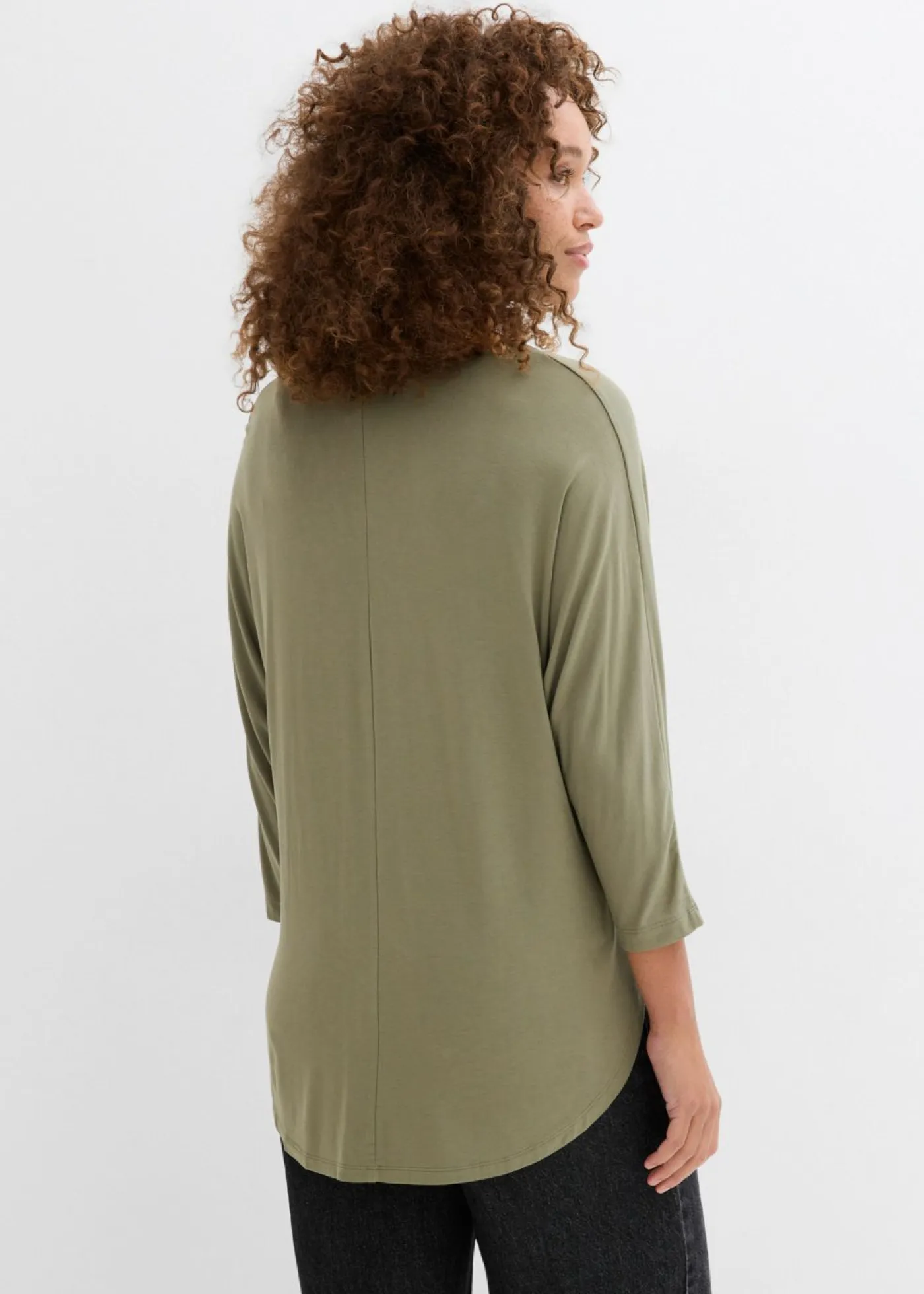 Online Camiseta de mezcla de viscosa fluida Mujer Camisetas|Novedades