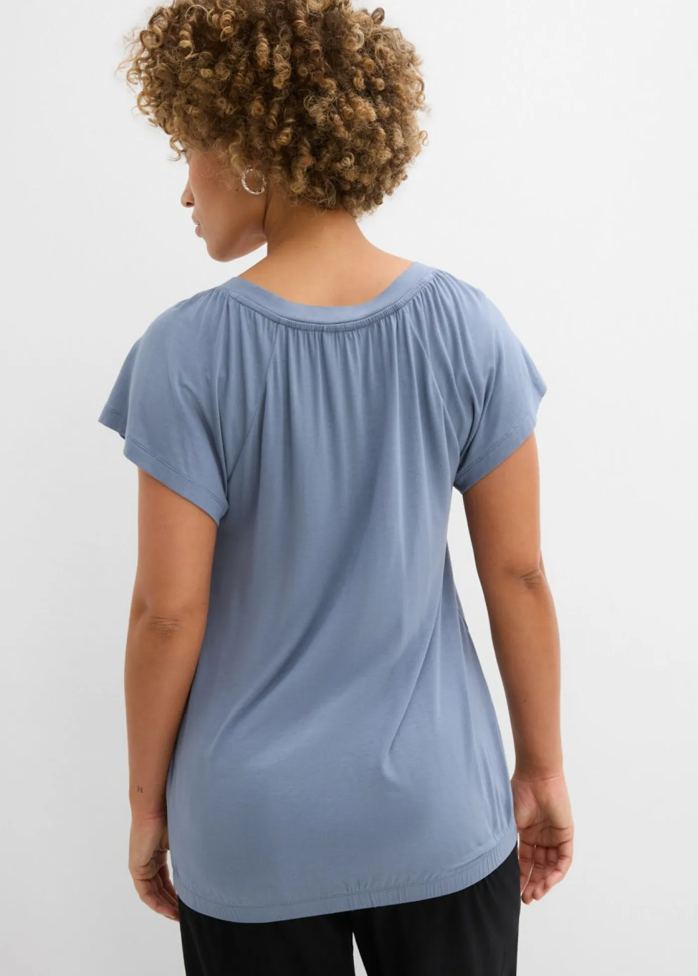 Camiseta de mezcla de viscosa Mujer Camisetas|Novedades
