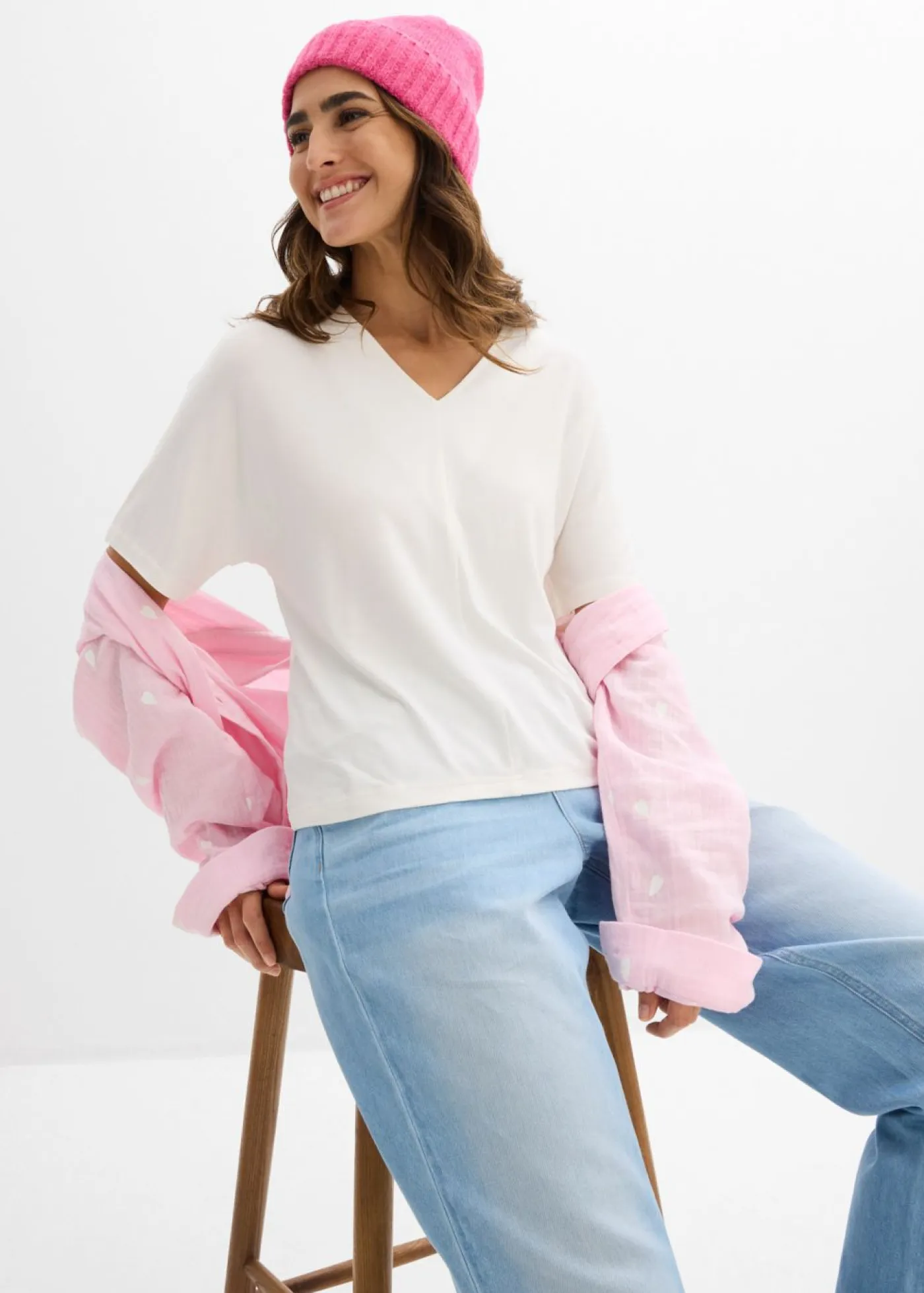 Online Camiseta de mezcla de viscosa Mujer Camisetas