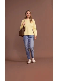 Clearance Camiseta de neopreno entallada Mujer Ropa Cómoda|Novedades