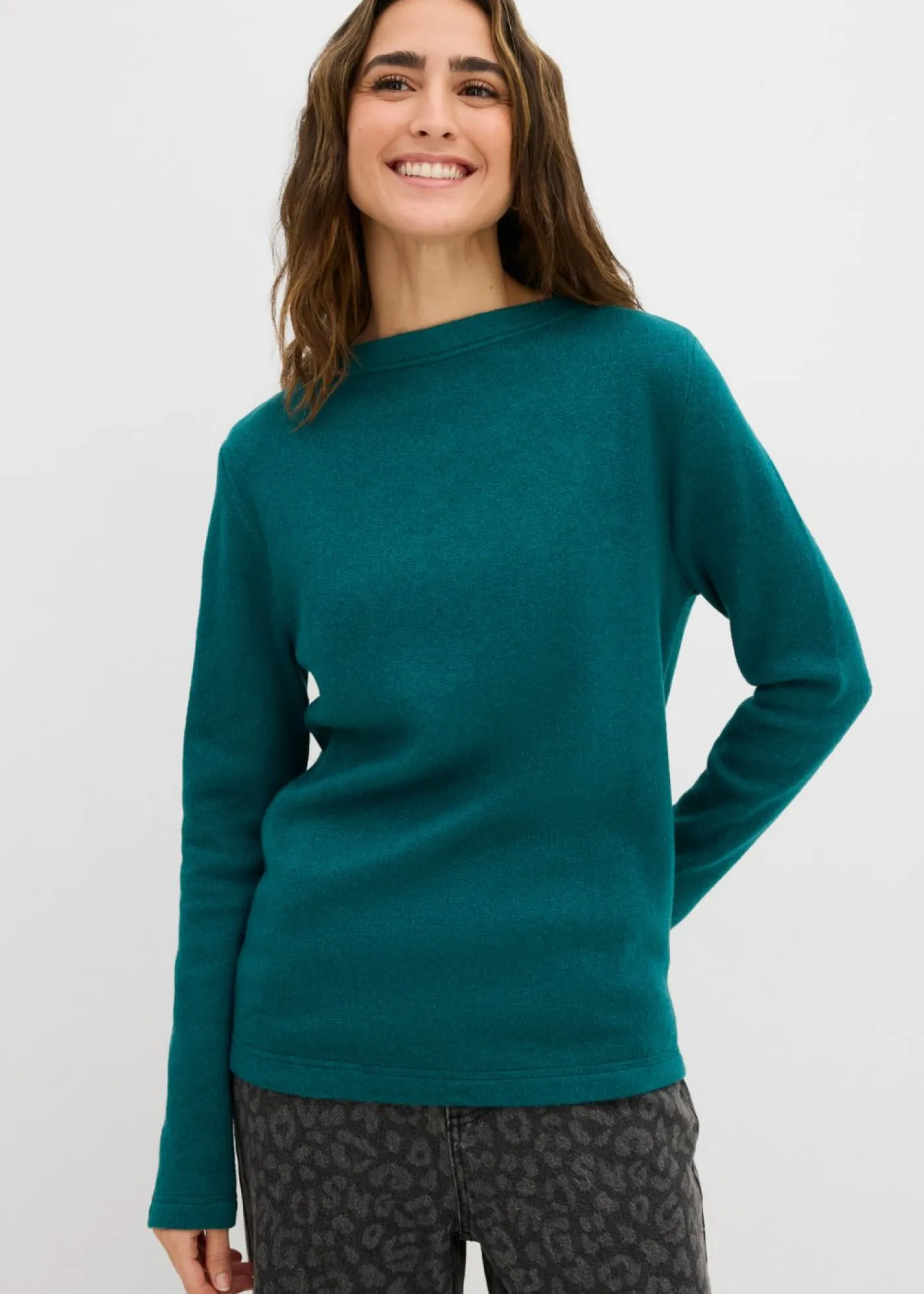Camiseta de punto ajustada Mujer Camisetas|Ropa De Punto