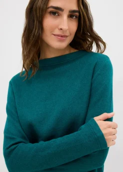 Camiseta de punto ajustada Mujer Camisetas|Ropa De Punto