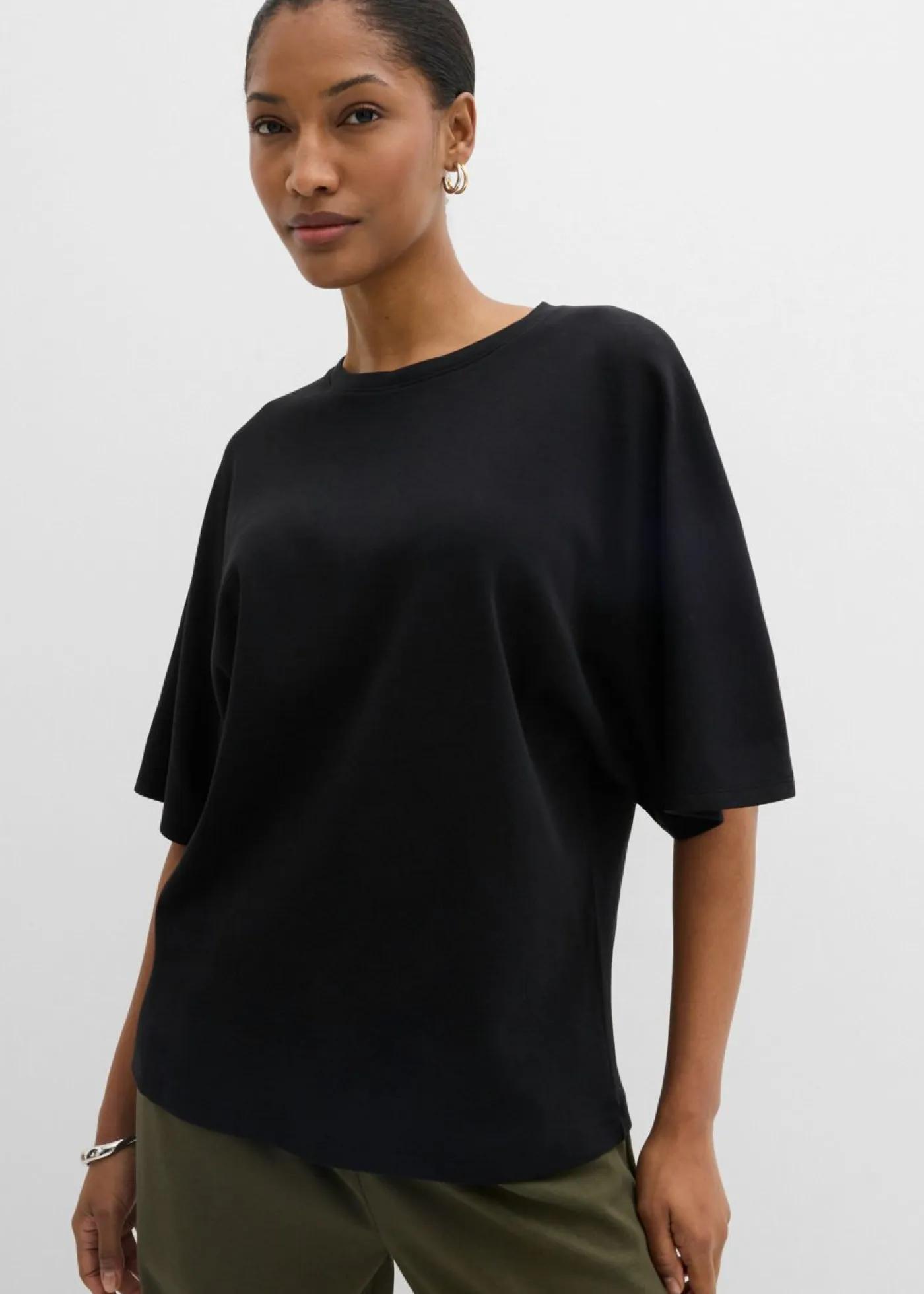 Best Camiseta de punto grueso Mujer Esenciales|Camisetas