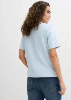 Outlet Camiseta de punto grueso de algodón orgánico puro (2 unidades) Mujer Básicos|Camisetas