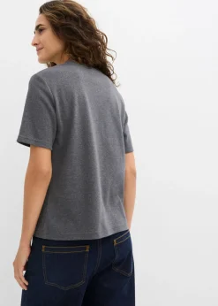 Best Camiseta de punto grueso de algodón orgánico puro (2 unidades) Mujer Básicos|Camisetas