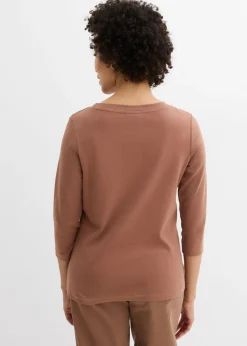 Camiseta de punto grueso con algodón orgánico (3 unidades) Mujer Básicos|Camisetas