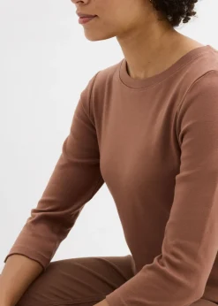 Camiseta de punto grueso con algodón orgánico (3 unidades) Mujer Básicos|Camisetas
