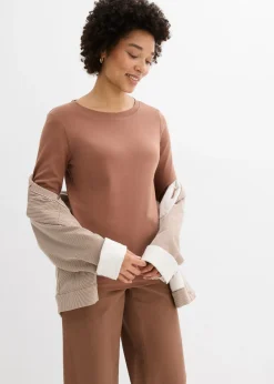 Camiseta de punto grueso con algodón orgánico (3 unidades) Mujer Básicos|Camisetas