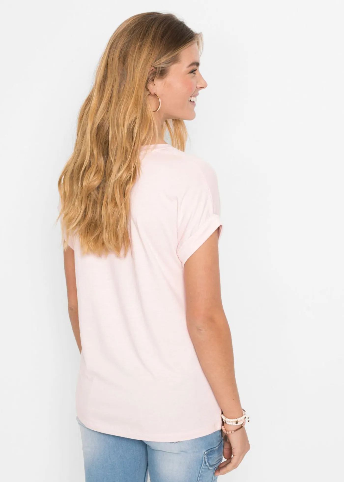 Sale Camiseta de suave mezcla de viscosa Mujer Camisetas