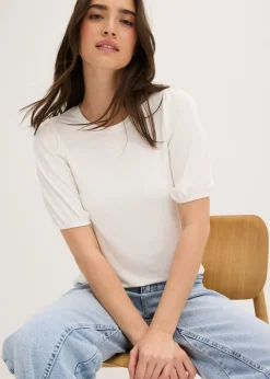 Discount Camiseta de suave mezcla de viscosa Mujer Camisetas|Novedades