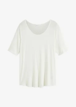 Best Camiseta de suave mezcla de viscosa Mujer Básicos|Camisetas
