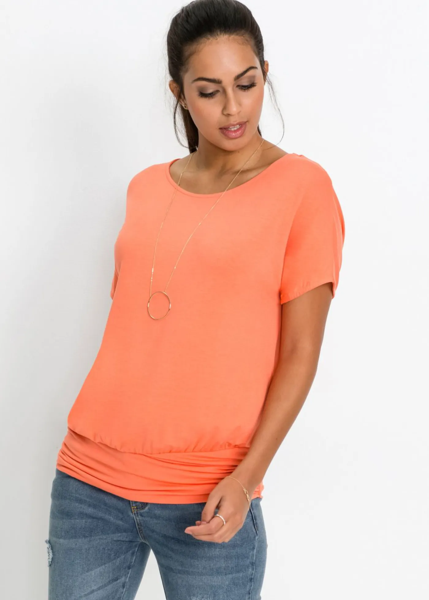 Hot Camiseta de suave mezcla de viscosa Mujer Camisetas