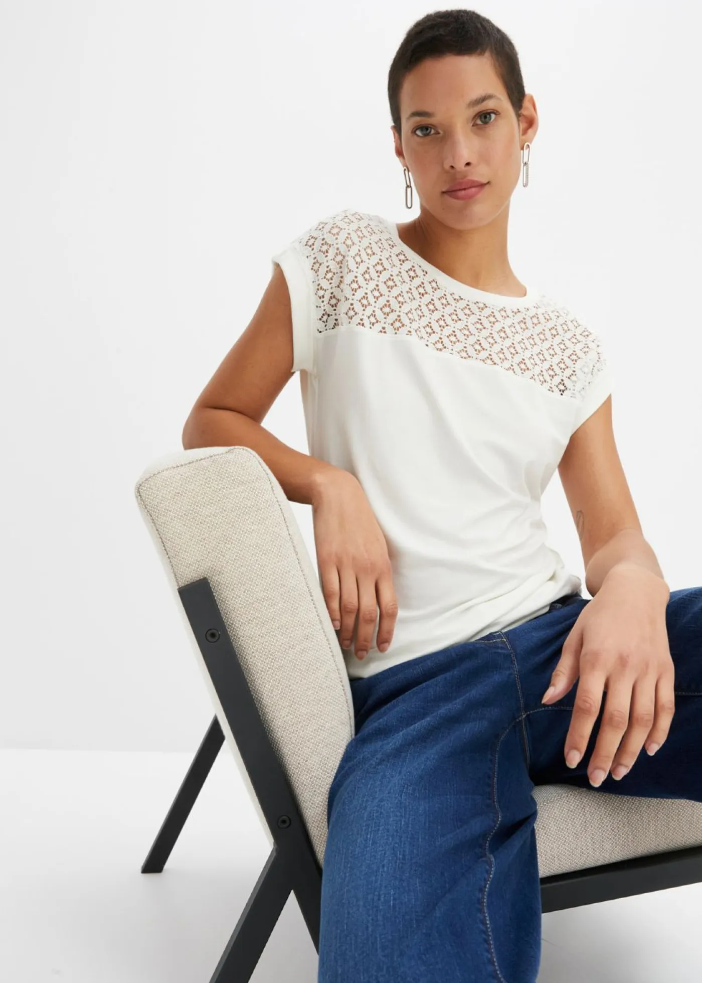 Clearance Camiseta de suave mezcla de viscosa Mujer Camisetas