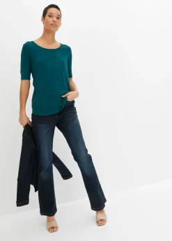 Online Camiseta de suave mezcla de viscosa Mujer Básicos|Camisetas