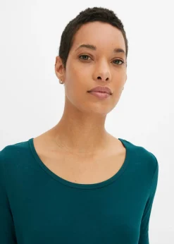 Online Camiseta de suave mezcla de viscosa Mujer Básicos|Camisetas