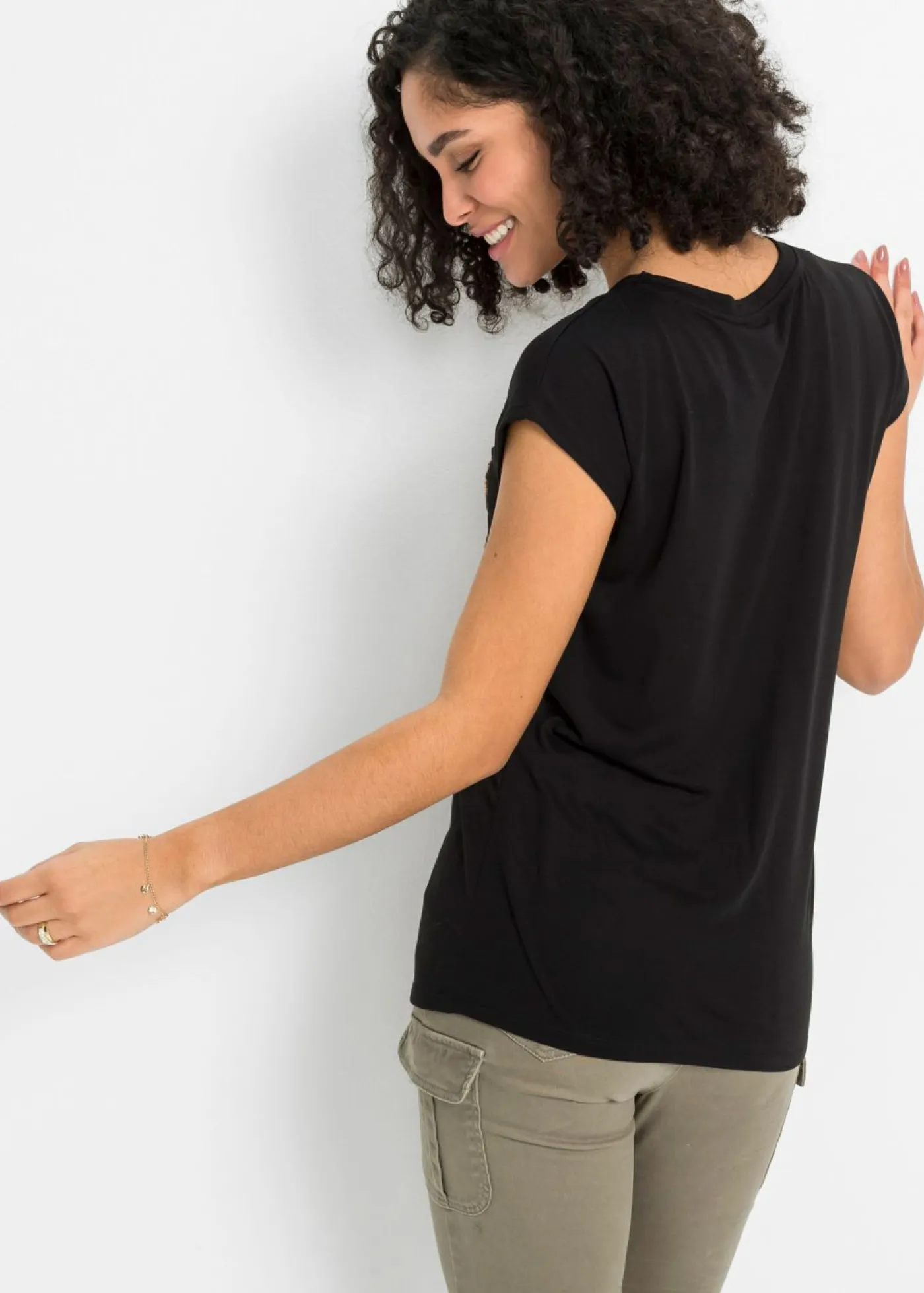 Camiseta de suave mezcla de viscosa Mujer Camisetas