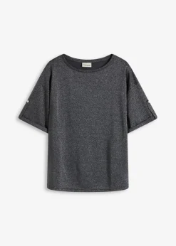 Outlet Camiseta de viscosa con estampado brillante Mujer Camisetas