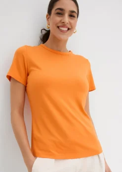New Camiseta de viscosa fluida Mujer Básicos|Camisetas